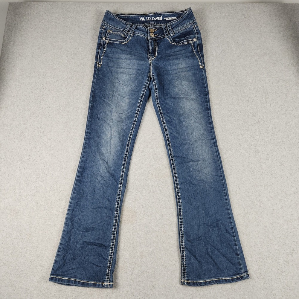 WallFlower The Luscious Curvy Fit Jeans Women 5 Blue Denim Cotton Stretch Casual